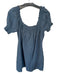 Free People Size XS Navy Cotton Off Shoulder Short Sleeve Lines Dress Navy / XS