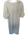 Free-est Size XS Cream Cotton Short Cuff Sleeve hi lo Maxi Dress Cream / XS