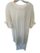 Free-est Size XS Cream Cotton Short Cuff Sleeve hi lo Maxi Dress Cream / XS