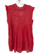 Free People Size S coral Cotton Flutter Sleeves Lace Detail Slip Inc Dress coral / S