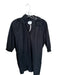 Sundays Size XS Black Cotton Long Balloon Sleeve Ruffle Collar V Neck Dress Black / XS