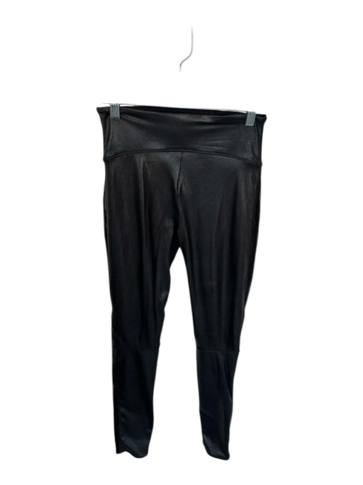 Spanx Size S Black Coated Sequins Elastic Waist Legging Leggings Black / S