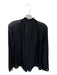 Parker Size XS Black Silk Long Sleeve neck tie Buttons Semi Sheer Top Black / XS