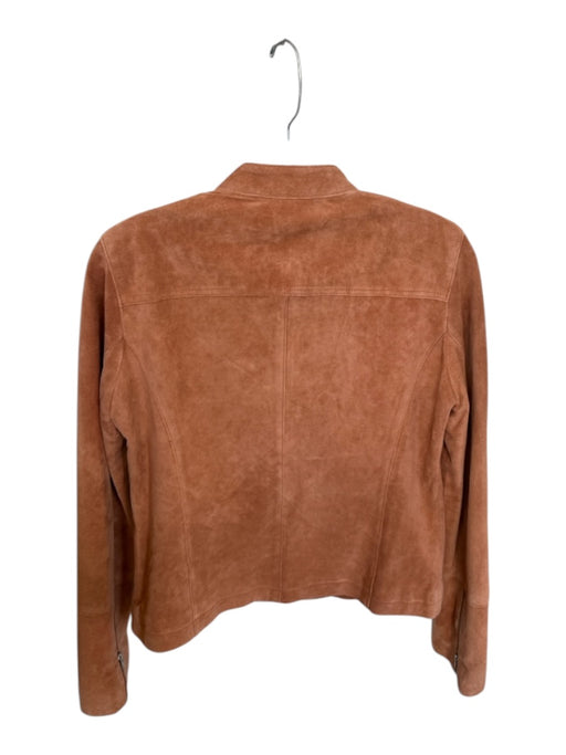 New Frontier Size S Terracotta Suede Long Sleeve Full ZIp silver hardware Jacket Terracotta / S