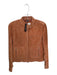 New Frontier Size S Terracotta Suede Long Sleeve Full ZIp silver hardware Jacket Terracotta / S