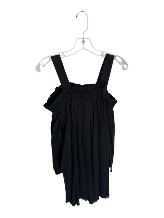Kendall + Kylie Size S Black Tencel Long Sleeve Shoulder Cut Out Dress Black / S
