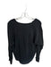 Joie Size XS Black Silk Long Sleeve Half Button Top Black / XS