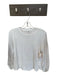 Velvet Size S White Cotton Long Sleeve Elastic Wrist Top White / S