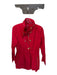 Ciao Milano Red & Gold Nylon Blend Hood Full ZIp Snap Button Raincoat Red & Gold / S