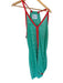 Pitusa Size M/L Teal & Red Racerback Burnout Maxi Dress Teal & Red / M/L