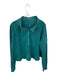 FP Movement Size M Teal Cotton Blend Long Sleeve Snap buttons Cropped Top Teal / M
