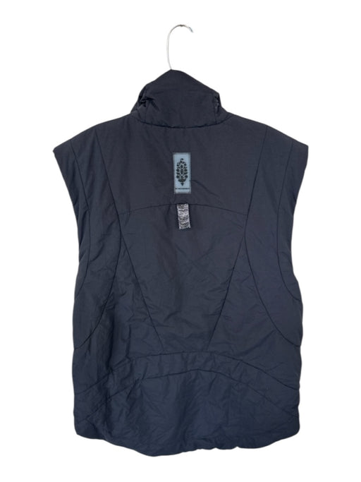 FP Movement Size S Black & Gray Nylon Blend Lined Puffer Vest Athletic Jacket Black & Gray / S