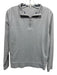 Peter Millar Size S Gray Cotton Solid Quarter Zip Men's Long Sleeve Shirt Gray / S