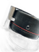 Tumi AS IS Black & Red Leather Men's Belt Black & Red