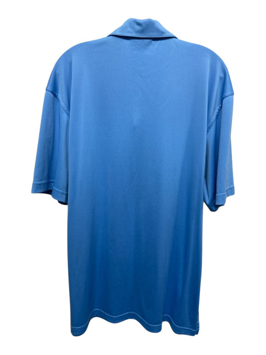 Masters Size Est XL Blue Solid Polo Men's Short Sleeve Blue / Est XL