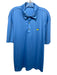 Masters Size Est XL Blue Solid Polo Men's Short Sleeve Blue / Est XL