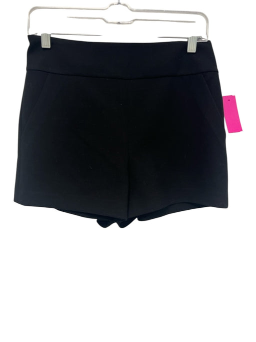 Alice + Olivia Size S Black Polyester Back Zip Pockets Shorts Black / S