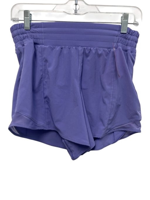 Lululemon Size 6 Purple Elastic Drawstring Waist Sheer Panel Shorts Purple / 6