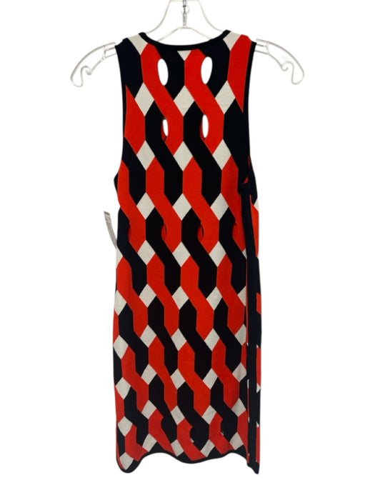 Rag & Bone Size XS Red, Black, White Viscose & Polyester Sleeveless Mini Dress Red, Black, White / XS