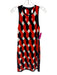Rag & Bone Size XS Red, Black, White Viscose & Polyester Sleeveless Mini Dress Red, Black, White / XS