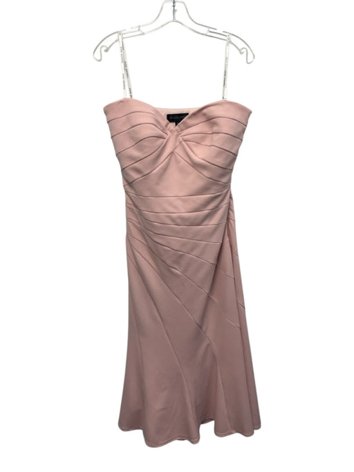 Tadashi Shoji Size M Light Pink Polyester & Spandex Strapless Side Zip Gown Light Pink / M