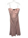 Tadashi Shoji Size M Light Pink Polyester & Spandex Strapless Side Zip Gown Light Pink / M