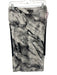 Helmut Lang Size S Gray & White Viscose & Elastane Elastic Waist Leg Slit Skirt Gray & White / S