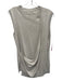ALLSAINTS Size 6 Gray Silk & Cotton Sleeveless Wrap Detail Knit Sweater Top Gray / 6