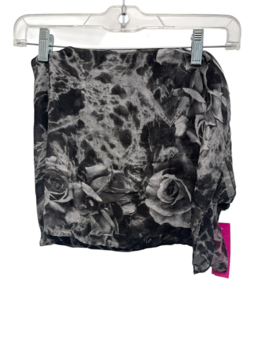 ALLSAINTS gray multi Modal Square Abstract Print Sheer scarf gray multi / One Size