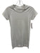 Lululemon Size 4 White Nylon Blend Short Sleeve Stripe Top White / 4