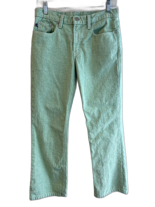 Polo Ralph Lauren Size 4 Green Cotton Mid Rise solid color 5 Pocket Jeans Green / 4