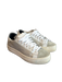P448 Shoe Size 37 Silver & White Manmade Material Sneaker lace up Sparkle Shoes Silver & White / 37