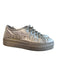 Valentino Shoe Size 8 Metallic Leather Round Toe Logo on Sides Sneaker Shoes Metallic / 8