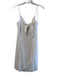 Alice + Olivia Size 4 White Polyester Spaghetti Strap Back Zip Cut Out Dress White / 4