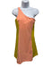 Outdoor Voices Size M Orange & Yellow Nylon Blend Sleeveless One Shoulder Dress Orange & Yellow / M
