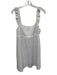 Koch Size L White Cotton Ruffle Cap Sleeve Floral Eyelet Sleeveless Mini Dress White / L
