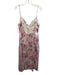 For Love & Lemons Size L Pink & White Ecovero Blend Sleeveless Ruffles Dress Pink & White / L