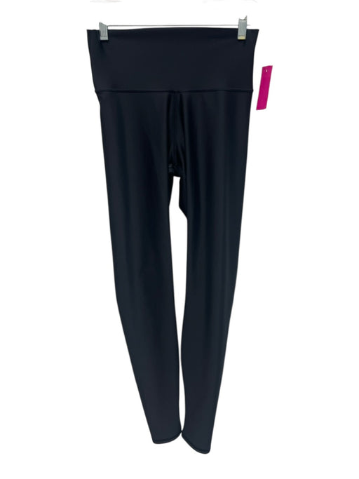 Alo Size M Black Wide Waist Band Full Leg Leggings Black / M
