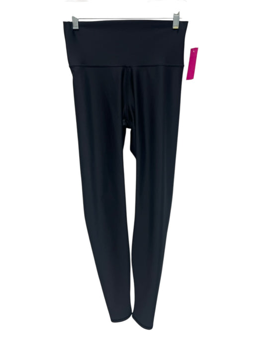 Alo Size M Black Wide Waist Band Full Leg Leggings Black / M
