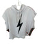 Aviator Nation Size Small White Polyester Blend Lightning Bolt Hood Sweatshirt White / Small
