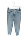 Good American Size 0 Light Wash Cotton Blend Denim Raw Hem Straight Jeans Light Wash / 0