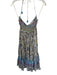 Free People Size XS Multi Cotton Blend Gauze Floral Scene Scrunch Detail Dress Multi / XS