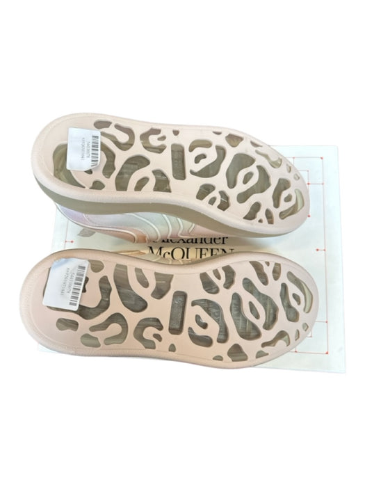 Alexander McQueen Shoe Size 36.5 Rose Pink Leather White Accents Ombre Sneakers Rose Pink / 36.5