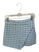 Jason Wu Size 4 blue and white Polyester Blend Tweed Side Zip Metallic Skort blue and white / 4