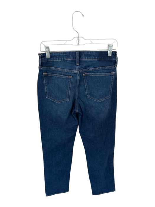 Abercrombie & Fitch Size 26 Blue Denim Dark Wash Straight Studded Jeans Blue / 26