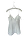 Sachin & Babi Size Small White Spaghetti Strap Back Zip V Neck Dress White / Small