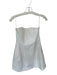 Simkhai Size 0 White Cotton Blend Strapless Corset Padded Mini Dress White / 0