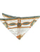 G. Meacci Green & Brown Silk Saddle Print scarf Green & Brown / M