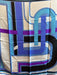 Emilio Pucci Blue & Purple Silk Art Deco scarf Blue & Purple / L