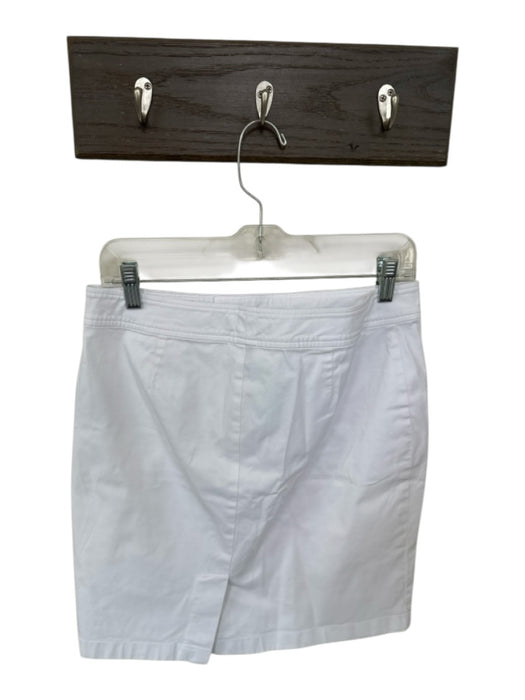 Lauren Ralph Lauren Size 6 White Cotton Pencil Skirt White / 6